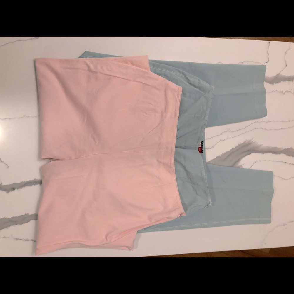 Tommy Hilfiger Pink and Blue Cropped Ankle Pants